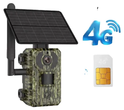Obrázok produktu pre Divoká kamera, 4G pripojenie, nočné videnie, kamera + 4G + 128G karta