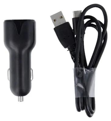 Zdjęcie produktu dla Maxlife Ładowarka Samochodowa Mxcc-01 2X Usb 2,4A Czarna + Kabel Usb-C