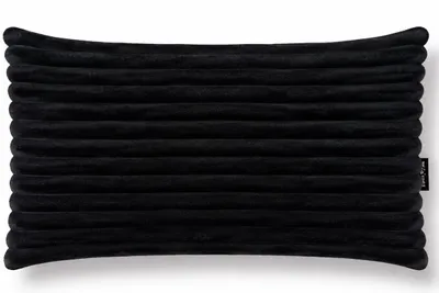 Produktbild von Geronimo | Dekokissen – Schwarz – 50 × 30 cm – weich – flauschiger Stoff – maschinenwaschbar – abnehmbarer Bezug – SOFTLY