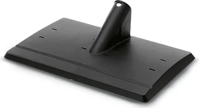 A black cleaning tool attachment with a handle.
