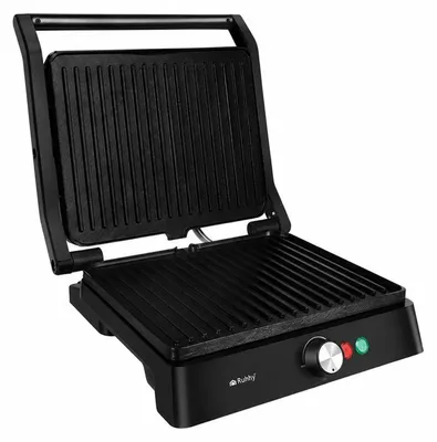 Obrázok produktu pre Ruhhy 26176 Elektrický kontaktní gril 2000 W, rozkládací 180°, 2 v 1, černý