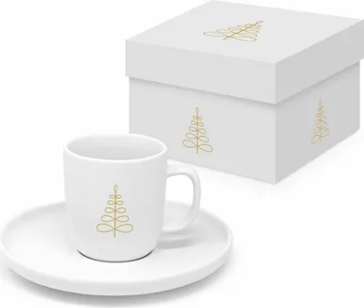 Immagine prodotto di PPD Pure Mood gold Matte Espresso, mit Untertasse, Espressotasse, Tasse, Kaffeetasse, 75 ml, 604613