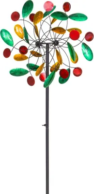 Produktbild von Kinetic Art: Metal Wind Spinner: Paddle Wheel Duett