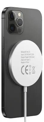 Immagine prodotto di Mayaxess, caricabatterie magnetico MagSafe da 15 W per iPhone 14 / 14 Plus / 14 Pro / 14 Pro Max, bianco