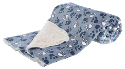 Produktbild von TRIXIE Decke Tammy, Softplüsch, 100 x 70 cm, blau / beige