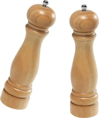 Produktbild von Pfeffer- oder Salzmühle - Buchenholz/Keramik - 22 cm - verstellbar - Gewürze und Kräuter mahlen