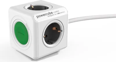 Produktbild von allocacoc PowerCube Switch, 4 fach Steckdose mit Schalter und 1,5 m Kabel