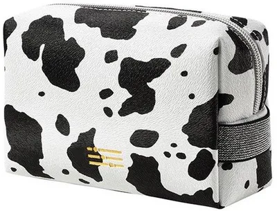 Produktbild von Wasserfeste Make-up-Tas für Frauen, kleine Größe, mit Spiegel, großer Fassungsvermögen, Koffer-Design