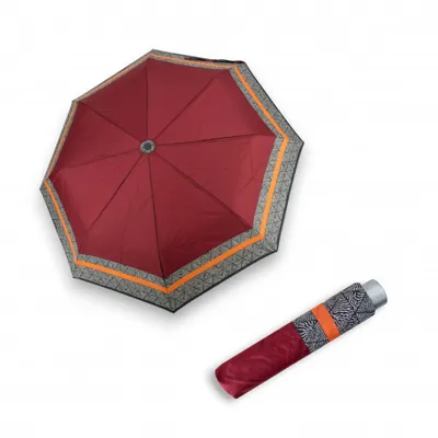 Obrázek produktu pro Doppler Mini Light Classic berry stripe - dámský skládací deštník