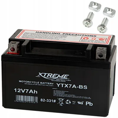Produktbild von Wartungsfreie Xtreme-Gel-Motorradbatterie 12 V 7 Ah links 82-331