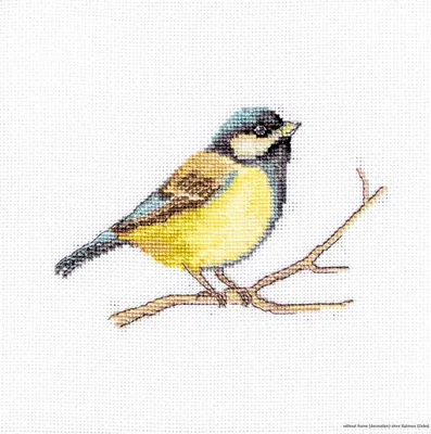 Produktbild von Luca-S Kreuzstich Set "Große Meise", Zählmuster, 11,5x8cm