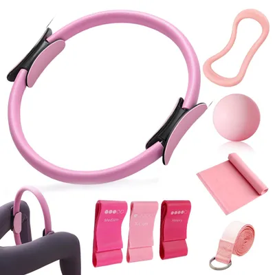 Productafbeelding van Omgoods - Pilates Kit Thuis - 8 Delige Set met Pilates Accessoires