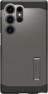 A close-up back view of a phone case with a kickstand.