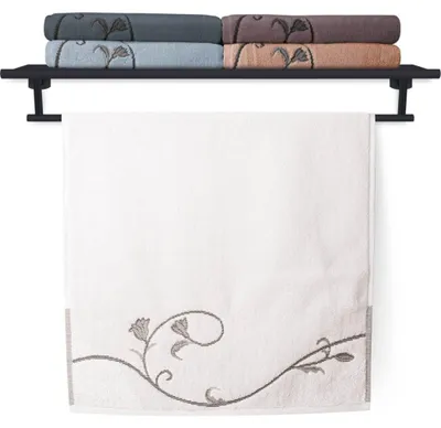 Zdjęcie produktu dla Ręcznik kąpielowy Terry Floral Dance 036 biały 70x140 cm