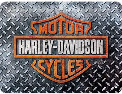 Zdjęcie produktu dla Metalowy Plakat 15 X 20Cm Harley Davidson Diamo
