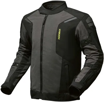 Produktbild von Modeka Khao Air II wasserdichte Motorrad Textiljacke, dunkelgrau/schwarz, L
