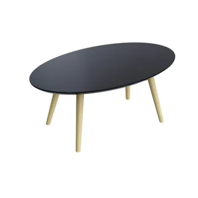 Produktbild von PAPERFLOW SCANDI Beistelltisch Holz schwarz 85,0 x 50,0 x 35,0 cm