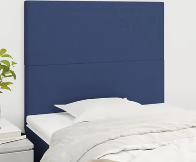 Produktbild von The Living Store Kopfteile 2 Stk. Blau 80x5x78/88 cm Stoff