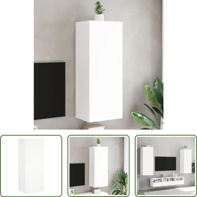 Produktbild von The Living Store TV-Wandschrank Weiß 40,5x30x102 cm Holzwerkstoff