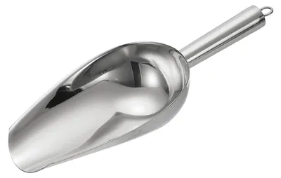 Eisportionierer aus Edelstahl, 28 cm, silberfarben