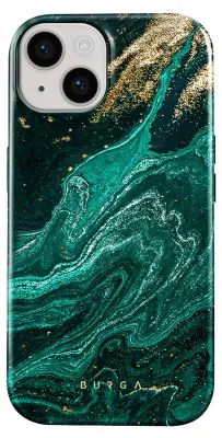Produktbild von Burga, Stoßfeste Schutzhülle für iPhone 14 Emerald Pool, Tannengrün