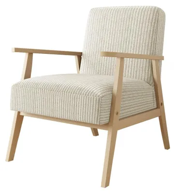 Produktbild von MIRJAN24 Sessel Runoya Cord, Wohnzimmersessel vom Hersteller, Vintage Relaxsessel, Polstersessel (Farbe: Poso 100)