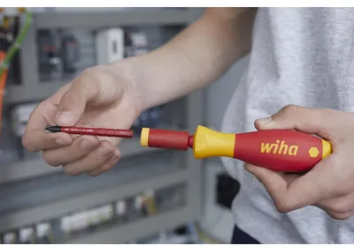 Productafbeelding van Wiha momentsleuteladapter easyTorque elektrisch, 1.2 Nm, rood/geel, voor slimBits en slimVario (46402)