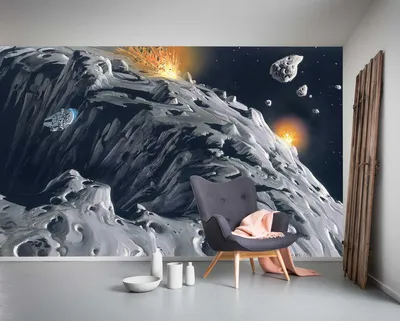 Produktbild von Komar Vlies Fototapete "Star Wars Classic RMQ Asteroid" - Größe: 500 x 250 cm (Breite x Höhe), 10 Bahnen
