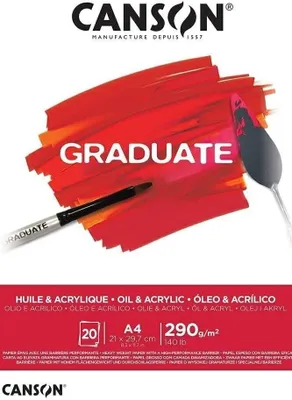 Obrázek produktu pro Canson Graduate, Umělecký papír, 290 g/m², 20 listy