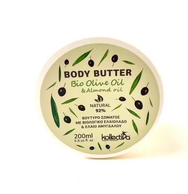 Produktbild von Kollectiva Body Butter Bio Olive Oil & Almond Oil Natural 92% 200ml