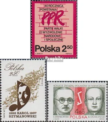 Produktbild von Briefmarken Polen 1982 Mi 2792,2805,2815 (kompl.Ausg.) postfrisch Arbeiterpartei
