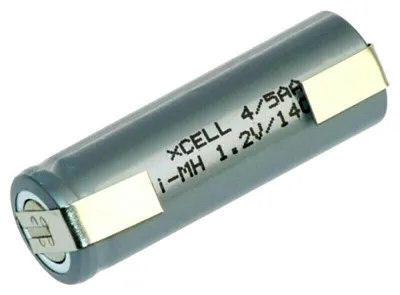 Produktbild von XCELL, NiMh Akku Industriezelle, 4/5AA, U-Lötfahne, 43x14,5mm, 1,2V/1400mA