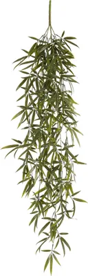 Zdjęcie produktu dla Wisząca sztuczna roślina bambusowa Mica Decorations - dł. 105 x szer. 35 x wys. 3 cm - zielona