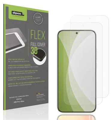 Produktbild von 2x Full Cover Schutzfolie matt für Honor X80 Pro Max Panzerfolie Anti-Shock