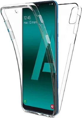 Produktbild von Full Cover Für Samsung Galaxy A40S / M30 Silikon 6,4" TPU 360° Transparent Schutzhülle