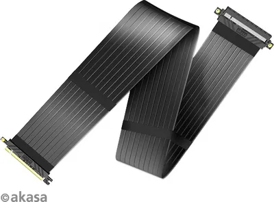 Image de AKASA - Riser Noir XL PCI-Express 3.0 x16 Câble Riser, 1m