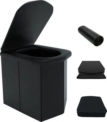 Obrázok produktu pre Ľahká skladacie toaleta na kempovanie a festivaly, nosnosť 200 kg