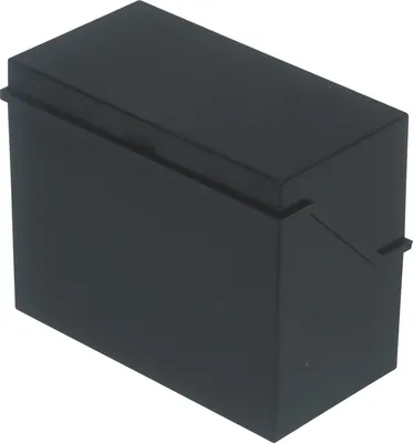 Produktbild von Karteibox A6 quer für ca. 400 Karten schwarz Packung mit 10 Stück