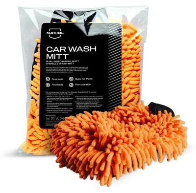 Produktbild von Nasiol Premium Auto-Waschhandschuh – Doppelseitig & ultraweich aus Chenille