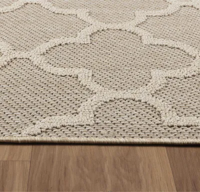 Produktbild von Outdoor Teppich Piero Läufer, Farbe: Beige, Größe:80x250 cm