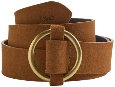 Obrázok produktu pre Pánsky kožený opasok Levi's s prackou, hnedý, veľkosť 95