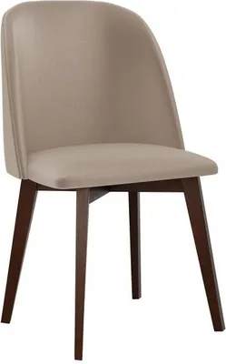 Immagine prodotto di Sedia da cucina imbottita AFTON 5 - noce / beige