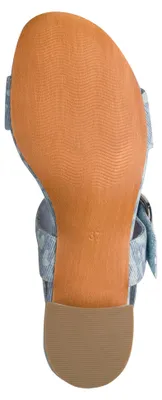 Produktbild von MARCO TOZZI Damen Sandale Klettverschluss Vegan 2-28212-46, Größe:36 EU, Farbe:Blau