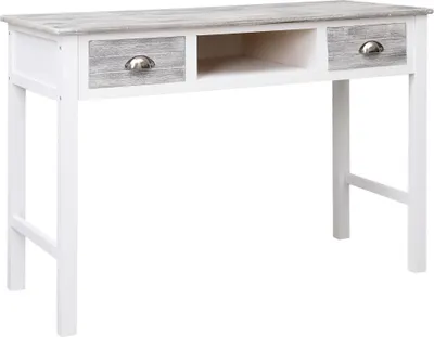 Zdjęcie produktu dla Biurko, szare, 110x45x76 cm, drewniane