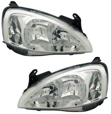Produktbild von TYC Scheinwerfer Set für Opel Corsa C 1/2003-2/2005 Frontscheinwerfer LWR Stellm
