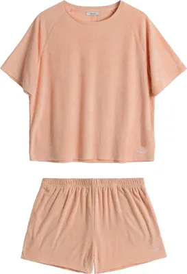 Produktbild von Damenpyjama Atlantic Frottee bequem Lavendel kurze Ärmel M