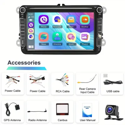 Produktbild von Autoradio – Multimediasystem – Navigation – Touchscreen – Android Auto – 8 Zoll – Android 15