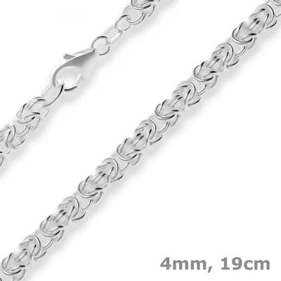 4mm-Armband-Königskette-aus-925-Silber-19cm