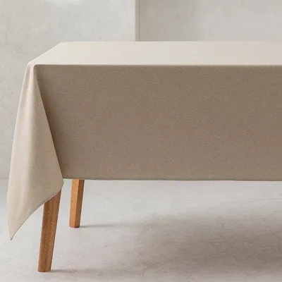 Produktbild von Rechteckige Tischdecke aus Baumwolle steingrau 140x180cm