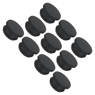 Silikon-Verschlussstopfen, 25 mm, schwarz, 10 Stück